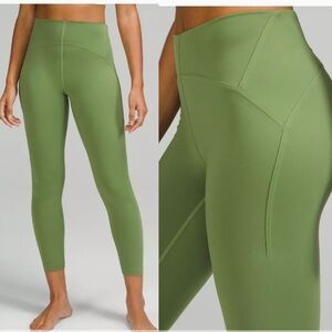 lululemon athletica Sage Green High-Rise Cropped Leggings
